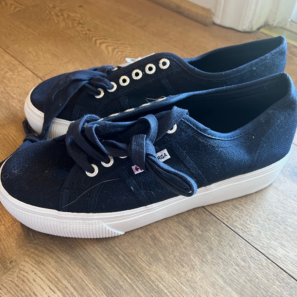 Superga Women's Navy Blue Sneakers